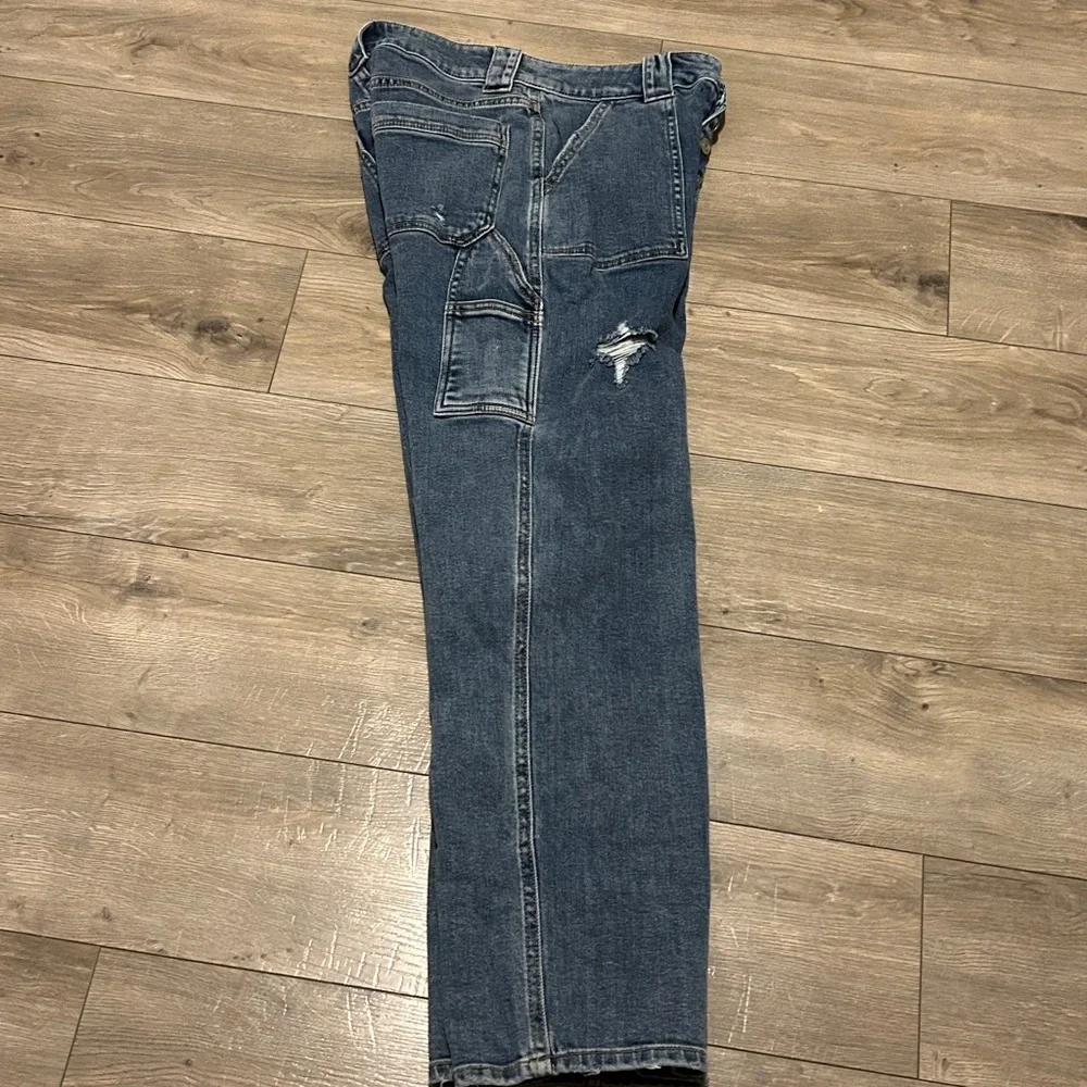 SO Relaxed Fit Distressed Blue Jeans - Picture 10 of 12